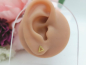 Preview: Glitzer Dreieck Edelstahl Ohrstecker